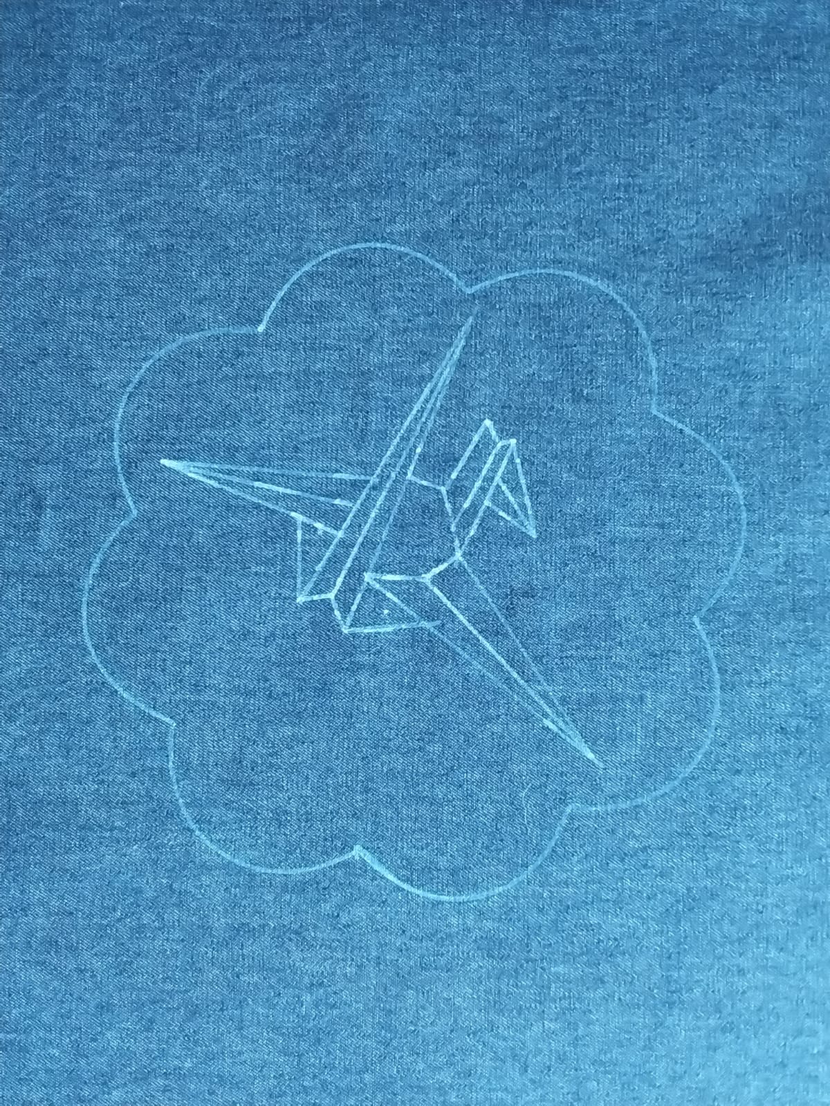 Sashiko Paper Crane - Sashiko