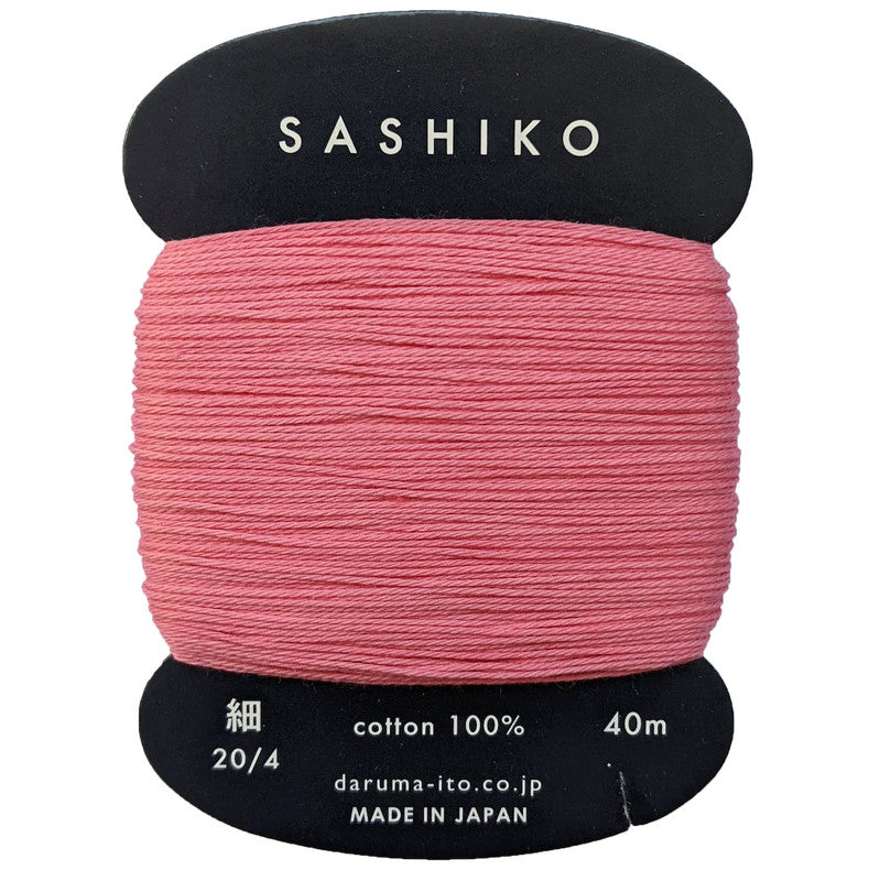 Daruma Sashiko Thread 40m - Fine - Plum-222 - Sashiko