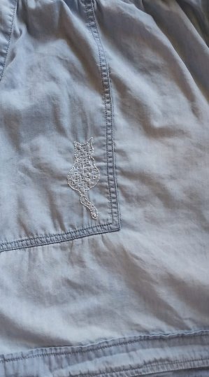 Sashiko Cat - Visible Mending Stick and Stitch Embroidery Pattern - Sashiko