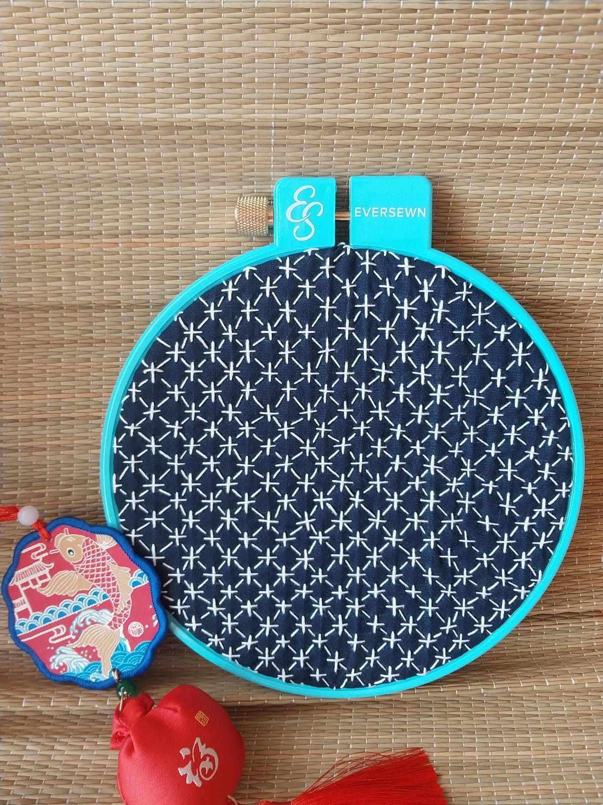 Sashiko Komezashi (Rice Stitch) - Sashiko