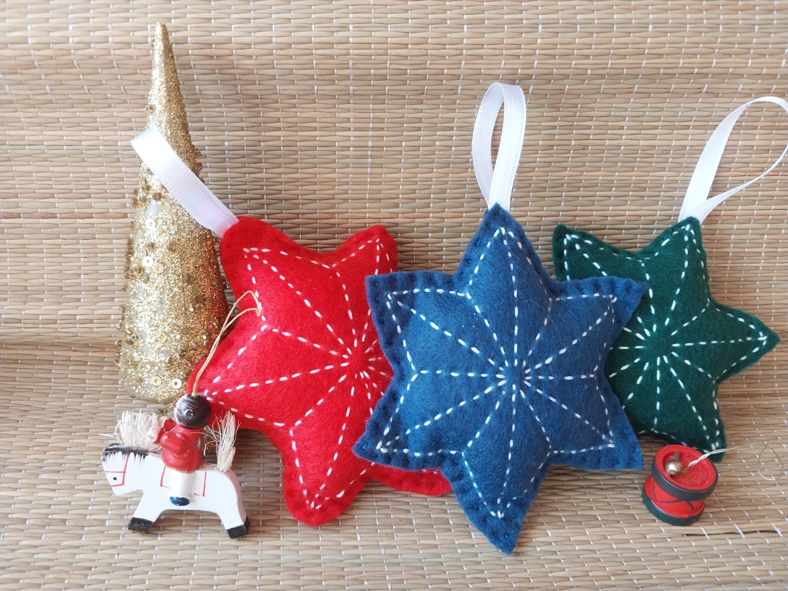 Sashiko Christmas Star Decoration Kit - Sashiko