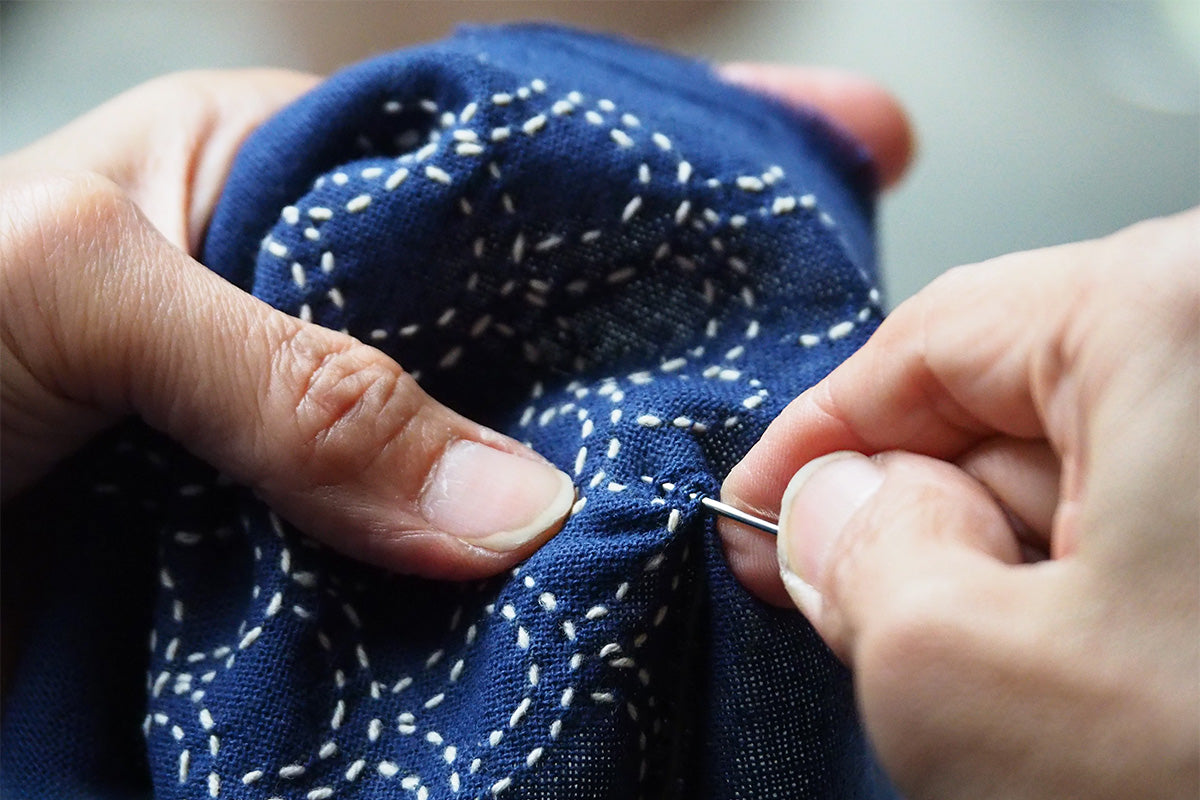 Seigaiha waves kit - Sashiko