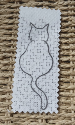 Sashiko Cat - Visible Mending Stick and Stitch Embroidery Pattern - Sashiko