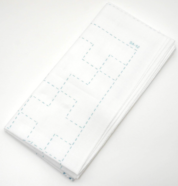 Sashiko Dish Towel, White, Sea Bream - Sashiko