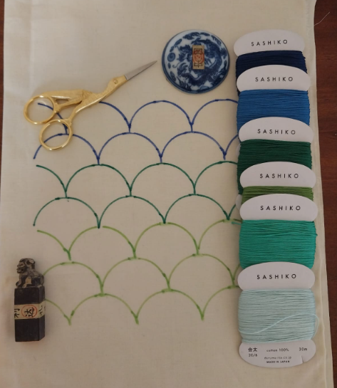 Sashiko Waves Kit - Sashiko