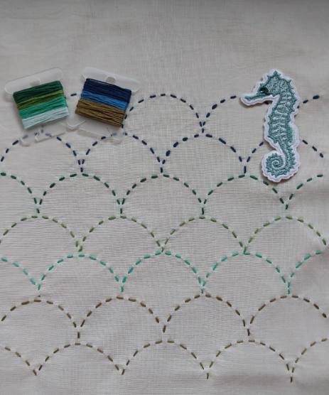 Sashiko Waves Kit - Sashiko