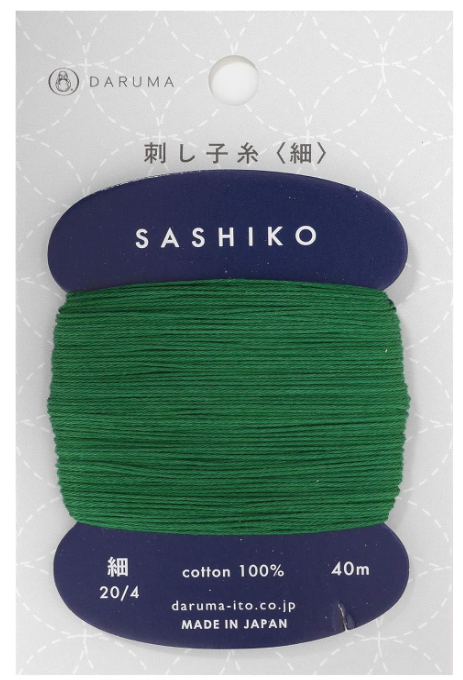 Daruma Sashiko Thread 30m - Medium - Bamboo -208 - Sashiko