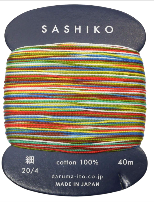 Daruma Sashiko Thread 40m - Fine - Paper Balloon- 501) - Sashiko