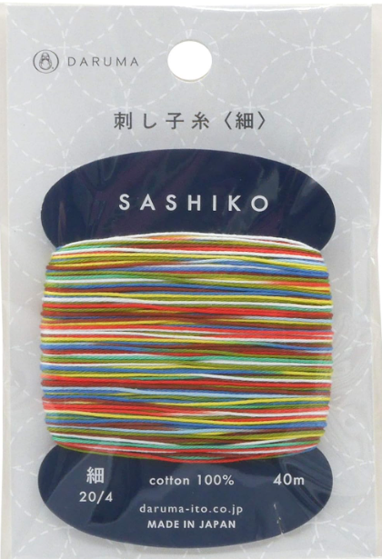 Daruma Sashiko Thread 40m - Fine - Paper Balloon- 501) - Sashiko