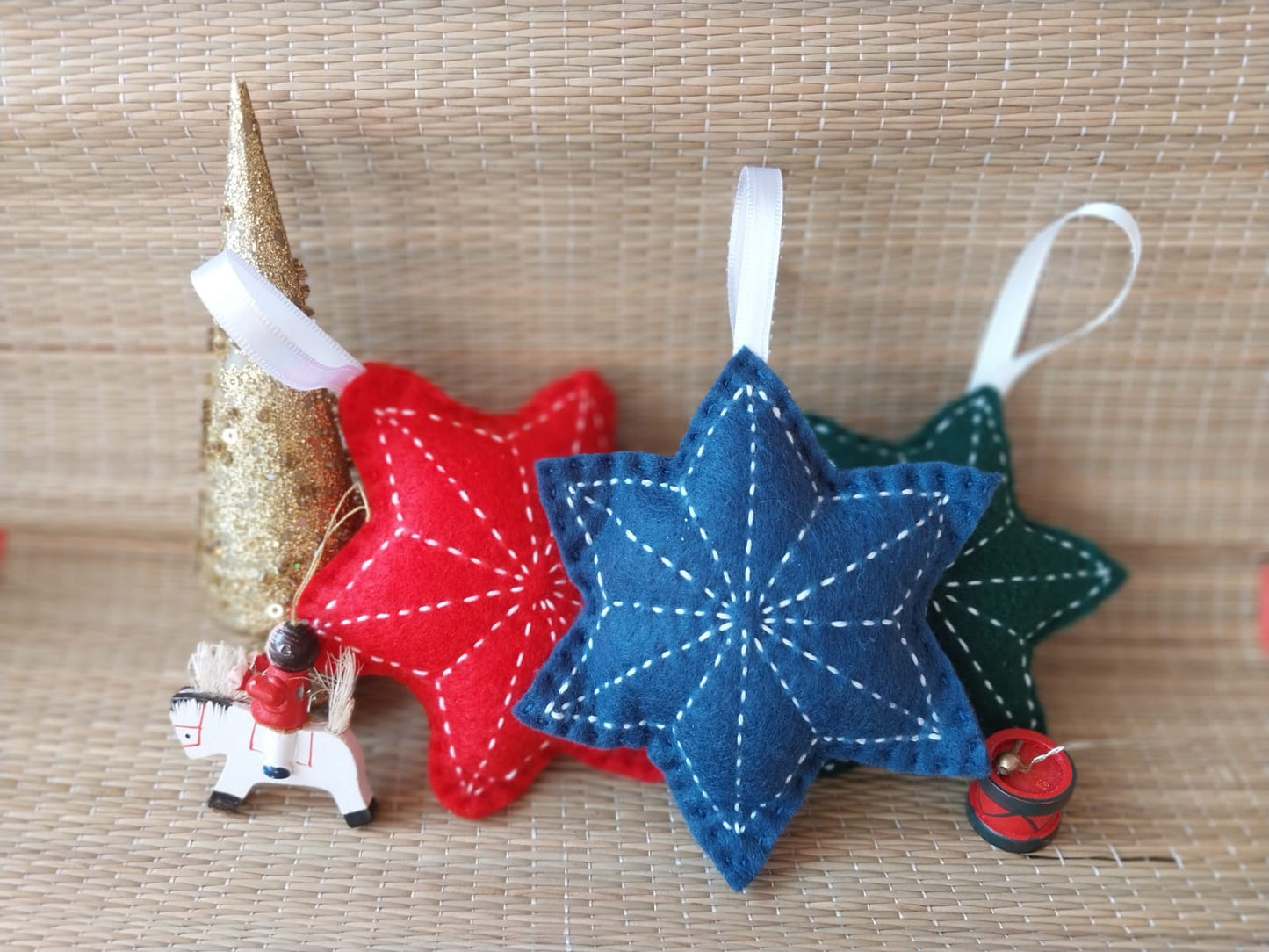 Sashiko Christmas Star Decoration Kit - Sashiko